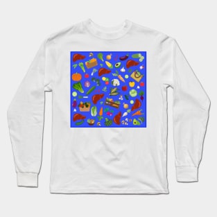 Livers With Vegetables Long Sleeve T-Shirt